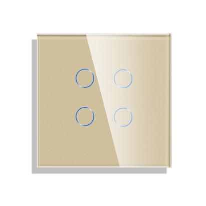 Panou Intrerupator Cvadruplu cu Touch Din Sticla LUXION SmartElectro IntelligentHouse