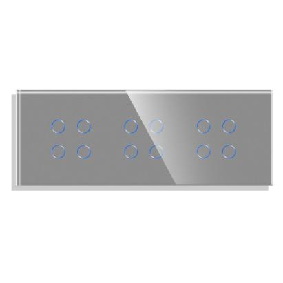 Panou 3 Intrerupatoare Cvadruple cu Touch din Sticla LUXION SmartElectro IntelligentHouse