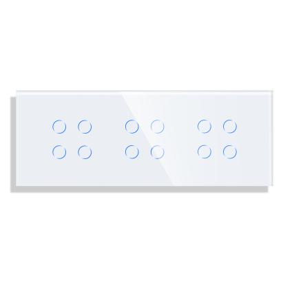 Panou 3 Intrerupatoare Cvadruple cu Touch din Sticla LUXION SmartElectro IntelligentHouse