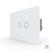 Intrerupator Dublu Cap Scara / Cruce cu Touch LIVOLO din Sticla – Standard Italian SmartElectro IntelligentHouse