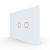 Panou Intrerupator Dublu cu Touch LIVOLO Din Sticla, Standard Italian SmartElectro IntelligentHouse