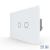 Intrerupator Dublu Cap Scara / Cruce Wireless cu Touch LIVOLO din Sticla – Standard Italian SmartElectro IntelligentHouse