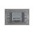Intrerupator Dublu Cap Scara / Cruce Wireless cu Touch LIVOLO din Sticla – Standard Italian SmartElectro IntelligentHouse