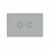 Intrerupator Dublu Cap Scara / Cruce Wireless cu Touch LIVOLO din Sticla – Standard Italian SmartElectro IntelligentHouse