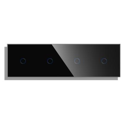 Panou 4 Intrerupatoare Simple cu Touch din Sticla LUXION SmartElectro IntelligentHouse