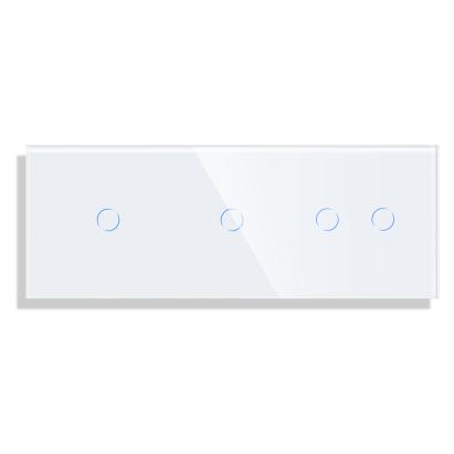 Panou Intrerupator Simplu + Simplu + Dublu cu Touch din Sticla LUXION SmartElectro IntelligentHouse