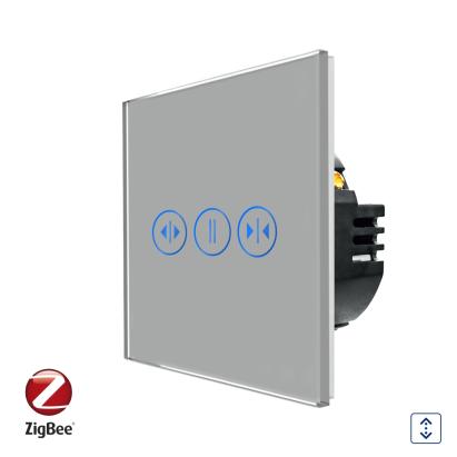 Intrerupator Rulouri cu Touch din Sticla LUXION, Protocol Zigbee Tuya SmartElectro IntelligentHouse
