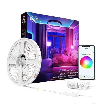 Kit Banda LED Smart NiteBird SL3, Wi-Fi, 2 x 5 Metri, Control prin aplicatie, Senzor muzica SmartElectro IntelligentHouse