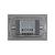 Intrerupator Dublu cu Touch LIVOLO din Sticla – Standard Italian SmartElectro IntelligentHouse