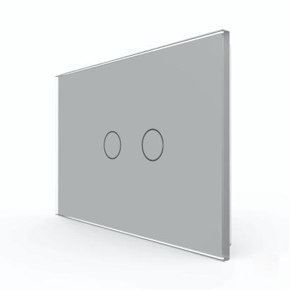 Intrerupator Dublu cu Touch LIVOLO din Sticla – Standard Italian SmartElectro IntelligentHouse