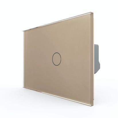 Intrerupator Simplu cu Touch LIVOLO din Sticla, Standard Italian – Serie Noua SmartElectro IntelligentHouse
