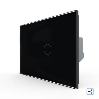 Intrerupator Simplu Cap Scara / Cruce cu Touch LIVOLO din Sticla, Standard Italian SmartElectro IntelligentHouse