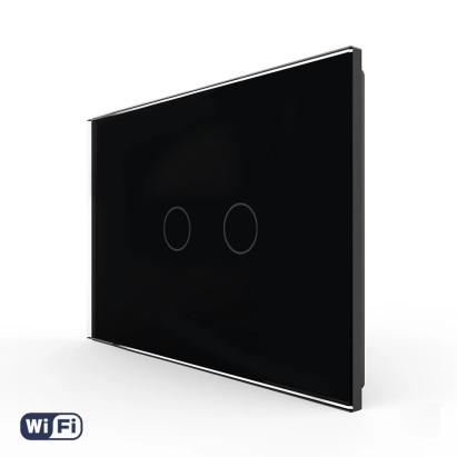 Intrerupator Dublu Wi-Fi cu Touch LIVOLO din Sticla – Standard Italian SmartElectro IntelligentHouse