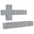 Set comode TV, 7 piese, gri sonoma, lemn compozit GartenMobel Dekor