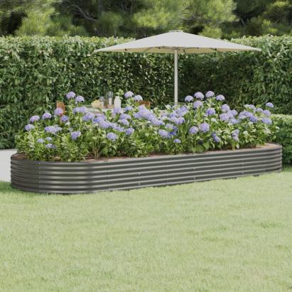 Strat înălțat grădină 373x140x36 cm oțel vopsit electrostatic GartenMobel Dekor