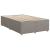 Pat box spring cu saltea, taupe, 120x190 cm material textil GartenMobel Dekor