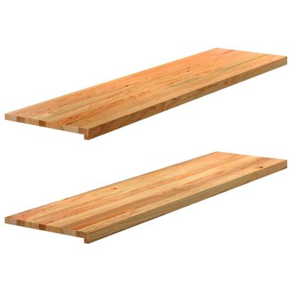 Pervaz 2 buc lemn masiv de maro deschis 160x40x2 cm GartenMobel Dekor