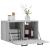 Dulap de perete, gri sonoma, 60x36,5x35 cm, lemn prelucrat GartenMobel Dekor