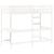 Cadru pat supraetajat cu birou, alb, 100x200 cm, lemn masiv pin GartenMobel Dekor