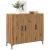 Dulap, stejar artizanal, 90x34x80 cm, lemn prelucrat GartenMobel Dekor