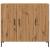 Dulap, stejar artizanal, 90x34x80 cm, lemn prelucrat GartenMobel Dekor