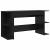 Birou cu raft Altele cu depozitare Stejar negru 140 x 50 x 75 cm Lemn compozit GartenMobel Dekor