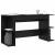 Birou cu raft Altele cu depozitare Stejar negru 140 x 50 x 75 cm Lemn compozit GartenMobel Dekor