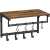 VASAGLE Cuier perete cu 8 carlige si polita, 40x24x24 cm, maro rustic si negru Household NewTrend
