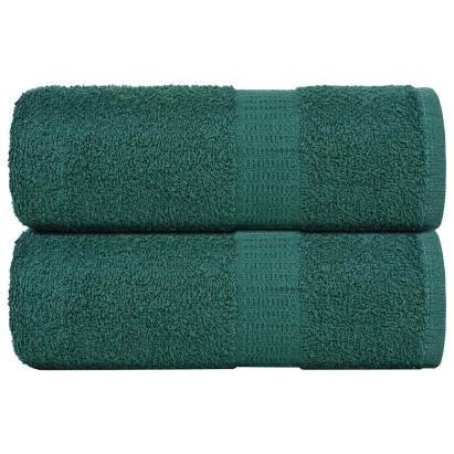 Prosoape de baie, 2 buc. FROGN, verde, 30x30 cm, 100% bumbac GartenMobel Dekor