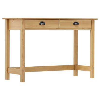 Masă consolă Hill cu 2 sertare, 110x45x74 cm, lemn masiv pin GartenMobel Dekor