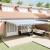 Cortina Retractabilă with Manual Albastru și alb 6 x 3 m GartenMobel Dekor