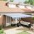 Cortina Retractabilă with Manual Albastru și alb 4.5 x 3 m GartenMobel Dekor