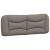 Cadru de pat fără saltea, gri taupe, 140x190 cm, textil GartenMobel Dekor