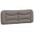 Cadru de pat cu LED fără saltea Taupe 140x190 cm Material GartenMobel Dekor