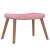 Scaun de relaxare cu taburet, roz, catifea GartenMobel Dekor