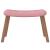 Scaun de relaxare cu taburet, roz, catifea GartenMobel Dekor
