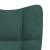 Scaun de relaxare cu taburet, verde închis, catifea GartenMobel Dekor