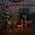 Decorațiune de Crăciun familie reni 300 LED-uri colorat acril GartenMobel Dekor