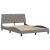Cadru de pat fără saltea, gri taupe, 140x190 cm, textil GartenMobel Dekor