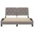 Cadru de pat cu LED fără saltea Taupe 140x190 cm Material GartenMobel Dekor