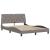 Cadru de pat cu LED fără saltea Taupe 140x190 cm Material GartenMobel Dekor