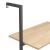 Raft înclinat cu 4 niveluri maro deschis / negru 64x35x152,5 cm GartenMobel Dekor
