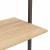 Raft înclinat cu 4 niveluri maro deschis / negru 64x35x152,5 cm GartenMobel Dekor
