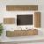 Set comodă TV cu raft Altele 8 pcs stejar artizanal 30.5 x 30 x 90 cm GartenMobel Dekor