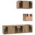 Set comodă TV Pe perete Altele 4 pcs stejar artizanal 60 x 30 x 30 cm GartenMobel Dekor