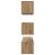 Set comodă TV Pe perete Altele 4 pcs stejar artizanal 60 x 30 x 30 cm GartenMobel Dekor