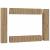 Set comodă TV cu raft 10 pcs stejar artizanal 30.5 x 30 x 90 cm GartenMobel Dekor