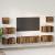 Set comodă TV 8 pcs Lemn vechi 60 x 30 x 30 cm Lemn compozit GartenMobel Dekor