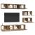 Set dulap TV 6 pcs stejar artizanal 80 x 30 x 30 cm Mediu GartenMobel Dekor
