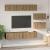 Set dulap TV 6 pcs stejar artizanal 80 x 30 x 30 cm Mediu GartenMobel Dekor